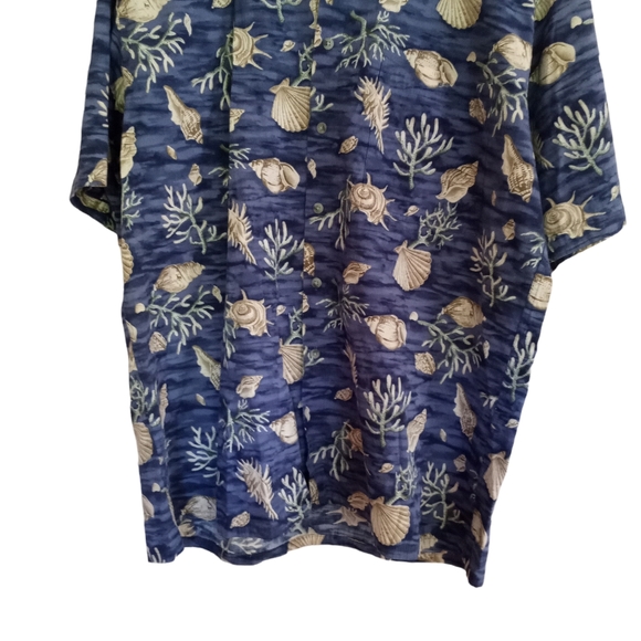 Vintage 90's Y2K Pierre Cardin Men's Cotton Hawaiian Shirt - Picture 3 of 8